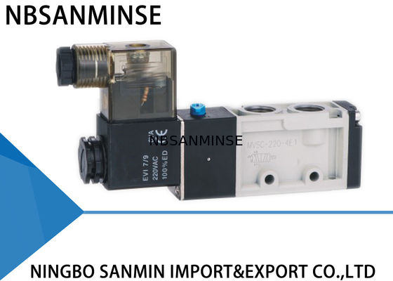 NVSC NASC 5 वे 2 पोजीशन न्यूमेटिक सोलनॉइड वाल्व डाई कास्टिंग बॉडी इंटरनल पायलट एयर वाल्व इंडस्ट्री एप्लीकेशन