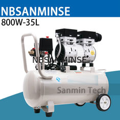 800W - 35L मिनी एयर कंप्रेसर Oilless हाई प्रेशर म्यूट डिजाइन वुड वर्किंग होम एप्लीकेशन AC220V हाई क्वालिटी Sanmi
