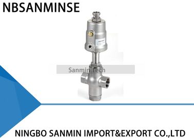JDF1100 / JDF1200 Pneumatic Angle Seat Valve 3 Way Angle Valve Double Acting Food Machine