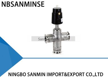 JDF1100 / JDF1200 Pneumatic Angle Seat Valve 3 Way Angle Valve Double Acting Food Machine