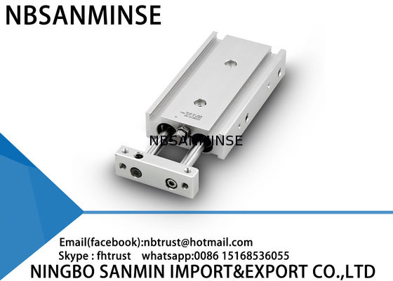 कस्टम डबल रॉड वायवीय वायु सिलेंडर मूल प्रकार 6 मिमी 10 मिमी 15 मिमी बोर आकार
