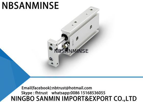 कस्टम डबल रॉड वायवीय वायु सिलेंडर मूल प्रकार 6 मिमी 10 मिमी 15 मिमी बोर आकार