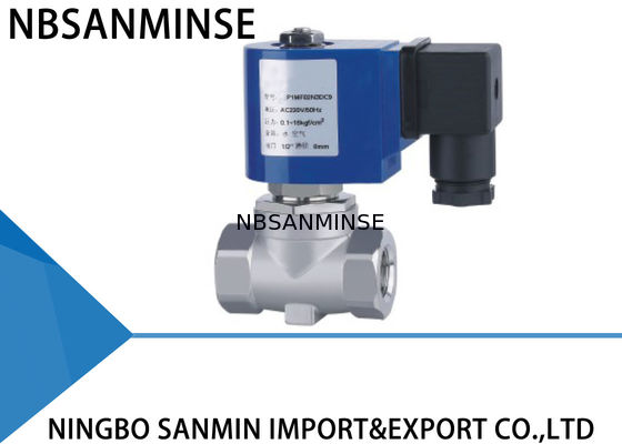 पी 4 मिनी ब्रास / एसएस 316 इलेक्ट्रिक सोलनॉइड वॉटर वाल्व पायलट ऑपरेटेड एक्शन