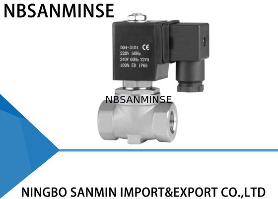 पी 4 मिनी ब्रास / एसएस 316 इलेक्ट्रिक सोलनॉइड वॉटर वाल्व पायलट ऑपरेटेड एक्शन