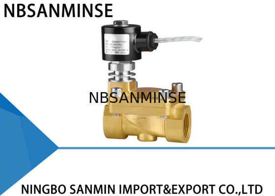 CO2 तरल भाप पीतल Solenoid वाल्व सामान्य रूप से बंद उच्च / कम तापमान