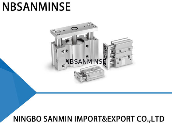 एमजीपी श्रृंखला कॉम्पैक्ट निर्देशित वायवीय सिलेंडर 12 - 100 मिमी बोर आकार डबल अभिनय कार्रवाई