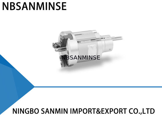 MHSH3 सीरीज पैरेलल टाइप एयर सिलेंडर ग्रिपर 3 फिंगर टाइप थ्रू - होल टाइप