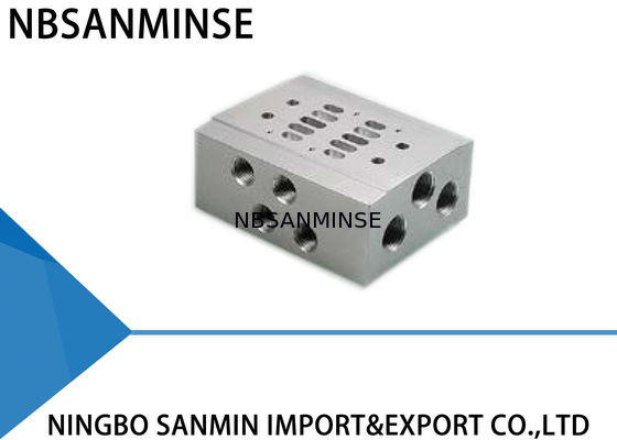 वायवीय सोलेनॉइड वाल्व पार्ट्स मैनिफोल्ड बेस एसएमसी एयरटैक सीकेडी कोगनैनी प्रकार