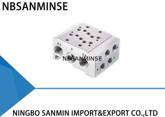 वायवीय सोलेनॉइड वाल्व पार्ट्स मैनिफोल्ड बेस एसएमसी एयरटैक सीकेडी कोगनैनी प्रकार