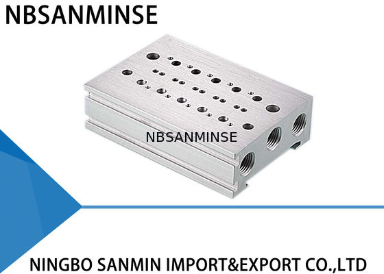 वायवीय सोलेनॉइड वाल्व पार्ट्स मैनिफोल्ड बेस एसएमसी एयरटैक सीकेडी कोगनैनी प्रकार