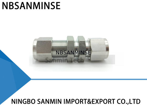 बीयू बल्कहेड यूनियन स्टेनलेस स्टील SS316L वायवीय फिटिंग नलसाजी फिटिंग उच्च गुणवत्ता वाले सैनमिन