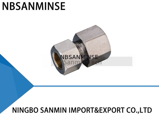 आरसी थ्रेड KF वायवीय वायु फिटिंग पीतल के साथ अच्छा अच्छा निकल चढ़ाया
