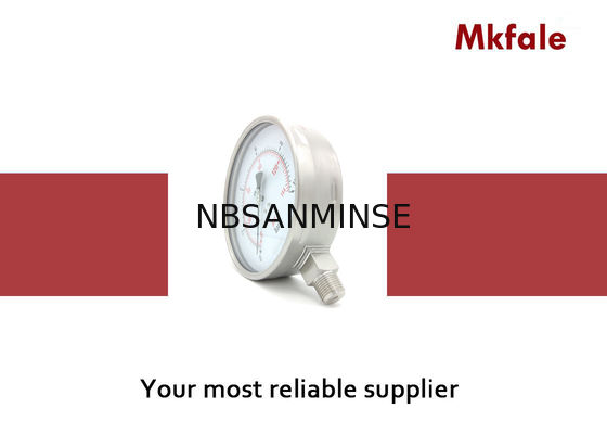 एसएमएसएस 160 मिमी बैक / बॉटम के साथ 6 इंच मैनोमीटर लिक्विड प्रेशर गेज