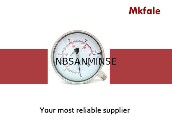 एसएमएसएस 160 मिमी बैक / बॉटम के साथ 6 इंच मैनोमीटर लिक्विड प्रेशर गेज