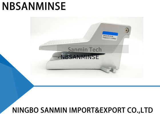 फुट वाल्व 2 स्थिति 5 रास्ता फुट वाल्व पैडल 1/4 जी धागा सीधे वायवीय वायु वाल्व NBSANMINSE FF205-08 संचालित