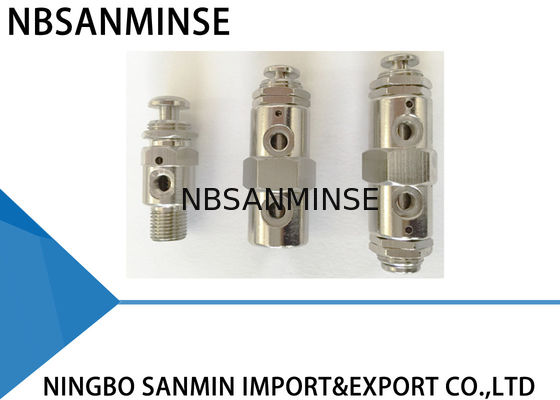 M5 G 1/8 वायवीय मैकेनिकल वाल्व NBSANMINSE 2P 31P 3P 41P 4P 4PP मिनी सर्किट सर्किट