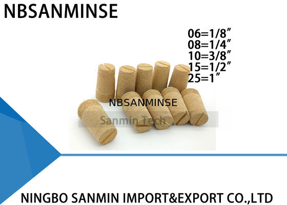 NBSANMINSE D 1/8 1/4 3/8 1/2 1 सबसे अच्छा बिक्री पर वायवीय भागों मफलर पीतल फिटिंग निकास पीतल रवशामक