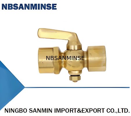 305-DN6 305-DN10 305-DN15 तांबा सील सतह के साथ दोहरे सिर तांबा दबाव गेज प्लग