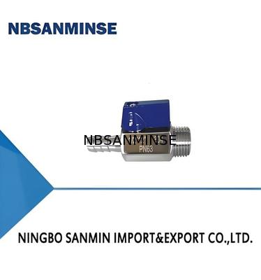 बॉल वाल्व 1/8'' 1/4'' 3/8'' 1/2'' 3/4'' इंच मिनी न्यूमेटिक एयर वाल्व M/M ss304 ss316