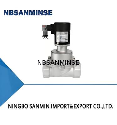 304 स्टेनलेस स्टील केमिकल सोलेनोइड वाल्व DC12V-AC380V वोल्टेज और 5-50°C कार्य तापमान के साथ