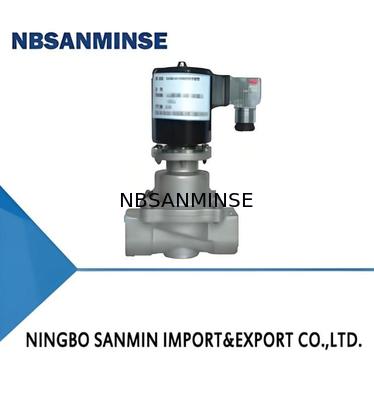 304 स्टेनलेस स्टील केमिकल सोलेनोइड वाल्व DC12V-AC380V वोल्टेज और 5-50°C कार्य तापमान के साथ