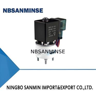 पीटीएफई सोलेनोइड वाल्व अधिकतम +60°C परिवेश तापमान 5°C 150°C मध्यम तापमान और M8×1 G1/8 M6 1/4UNF-28 लिंकेज के साथ