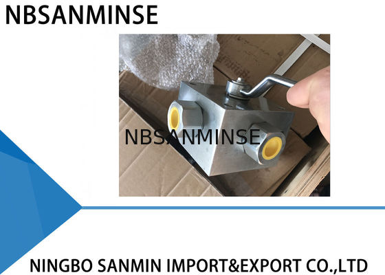 KHB4K कार्बन स्टील बॉल वाल्व जी धागा फोर वे मरीन बॉल वाल्व मैनुअल पावर