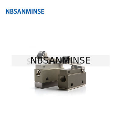 NBSANMINSE V2-M5 V2-1 / 8 2/2 वे एयर मैकेनिकल कंट्रोल वाल्व न्यूमेटिक टू वे रोलर वाल्व ऑटोमेशन लाइन
