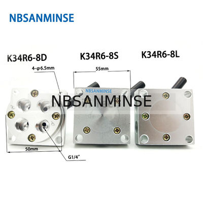 NBSANMINSE K34R6 G1 / 4 "हाथ स्विचिंग वाल्व ड्राइंग वाल्व यांत्रिक वायवीय मैनुअल वाल्व G 1/4 धागा