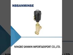 वायवीय रूप से संचालित 2/2 तरफ़ा कोण सीट वाल्व क्लासिक गनमेटल बॉडी PA एक्चुएटर के साथ